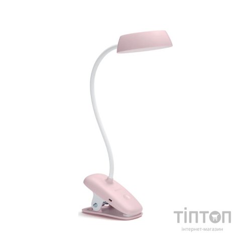 Настільна лампа Philips LED Reading Desk lamp Donutclip 3W, 4000K, 1200mAh (Lithium battery), рожевий (929003179627)