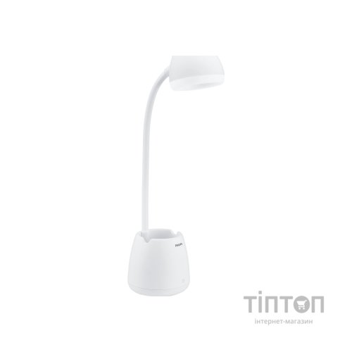 Настільна лампа Philips LED Reading Desk lamp Hat 4.5W, 3000/4000/5700K, 1800mAh (Lithium battery), білий (929003241007)