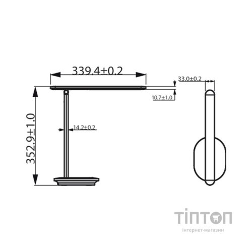 Настільна лампа Philips LED Reading Desk lamp Ivory біла (929003194707)
