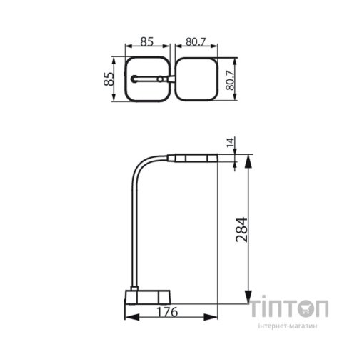 Настільна лампа Philips LED Reading Desk lamp Rock біла (929003241407)