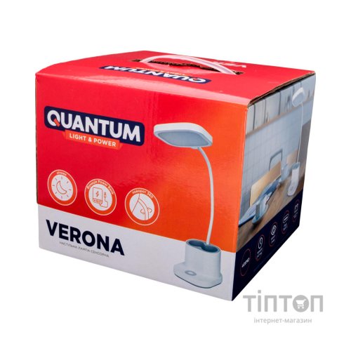 Настільна лампа Quantum VERONA/3000mAh LED з Power Bank (QM-TL1061)