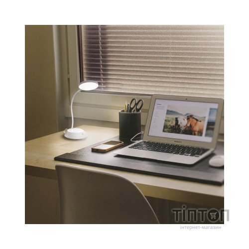 Настільна лампа TITANUM LED DC3 7W 3000-6500K USB сіра (TLTF-022G)