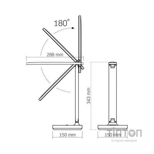 Настільна лампа Videx LED з акумулятором 5W 1800-5000K (VL-TF16W)