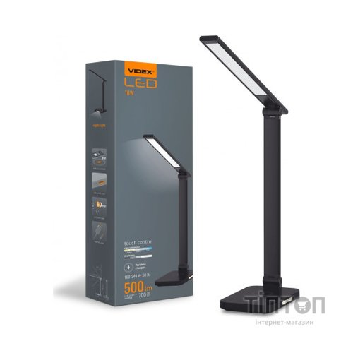 Настільна лампа Videx LED з бездротовою зарядкою  18W 1800-6500K (VL-TF17B)