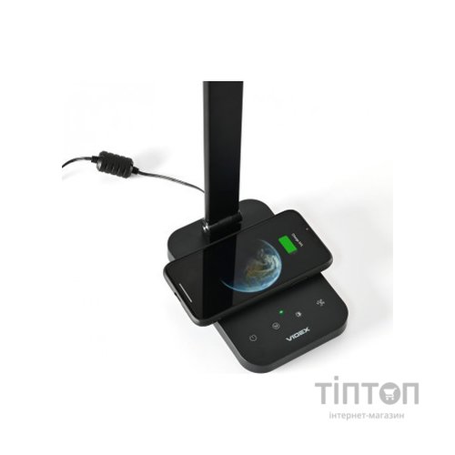 Настільна лампа Videx LED з бездротовою зарядкою  18W 1800-6500K (VL-TF17B)