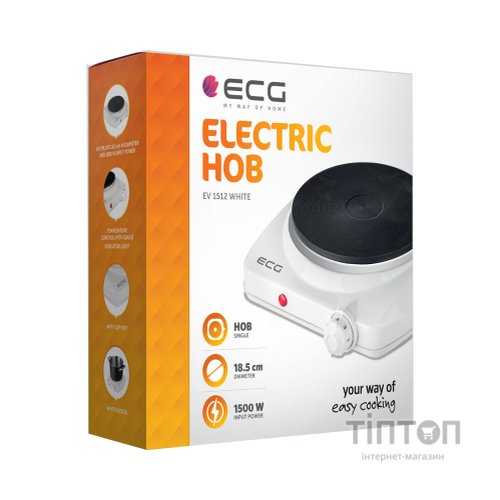 Настільна плита ECG EV 1512 White