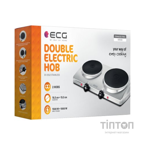 Настільна плита ECG EV 2512 Stainless
