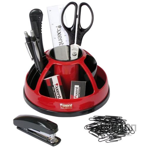 Настільний набір Axent Duoton, 9 items, red (blister) (2104-04-А)