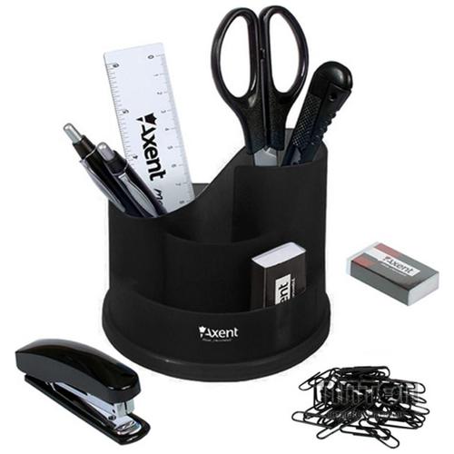 Настільний набір Axent Welle, 9 items, black (blister) (2102-01-А)