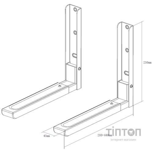 Настінне кріплення X-Digital MW2080 Silver