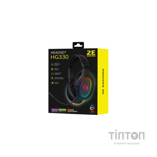 Навушники 2E HG330 RGB USB 7.1 Black (2E-HG330BK-7.1)