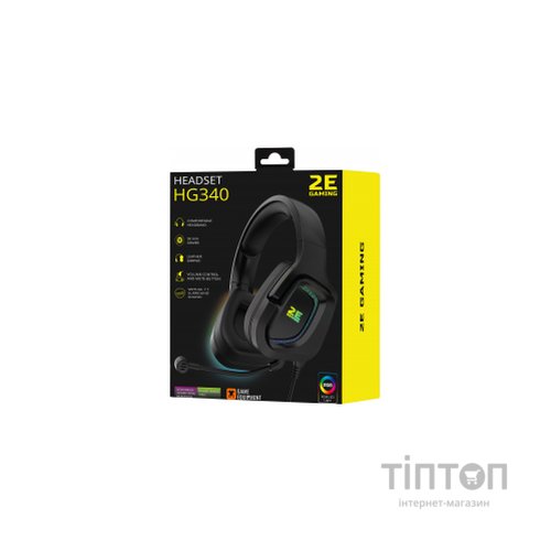 Навушники 2E HG340 RGB USB 7.1 Black (2E-HG340BK-7.1)