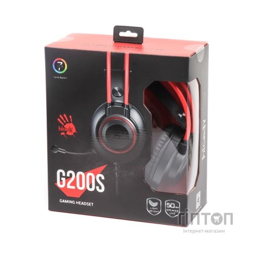 Навушники A4Tech Bloody G200S Black+Red