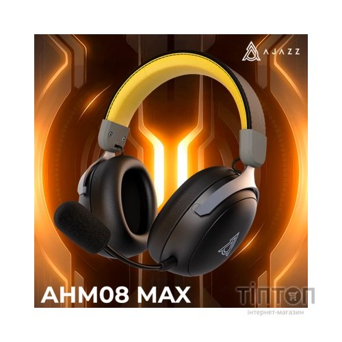 Навушники Ajazz AHM08 MAX 3-Mode Black (AHM08-MAX-BGY)