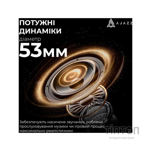 Навушники Ajazz AHM08 MAX 3-Mode Black (AHM08-MAX-BGY)