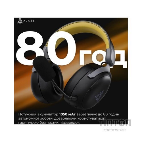 Навушники Ajazz AHM08 MAX 3-Mode Black (AHM08-MAX-BGY)