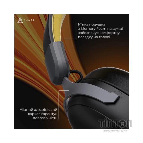 Навушники Ajazz AHM08 MAX 3-Mode Black (AHM08-MAX-BGY)