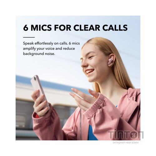 Навушники Anker SoundСore Liberty 4 NC Pastel Pink (A3947G51)