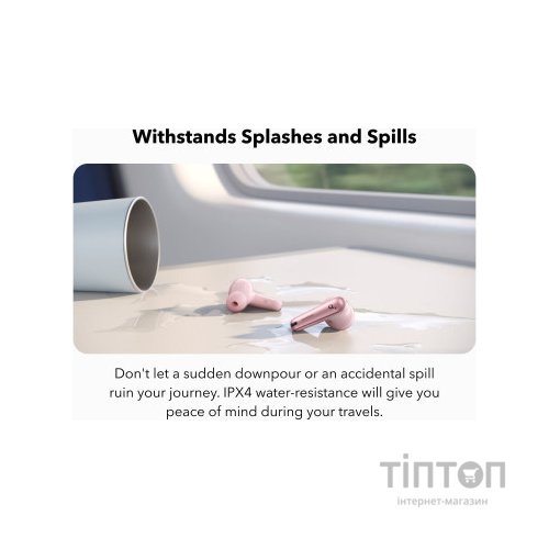 Навушники Anker SoundСore Liberty 4 NC Pastel Pink (A3947G51)