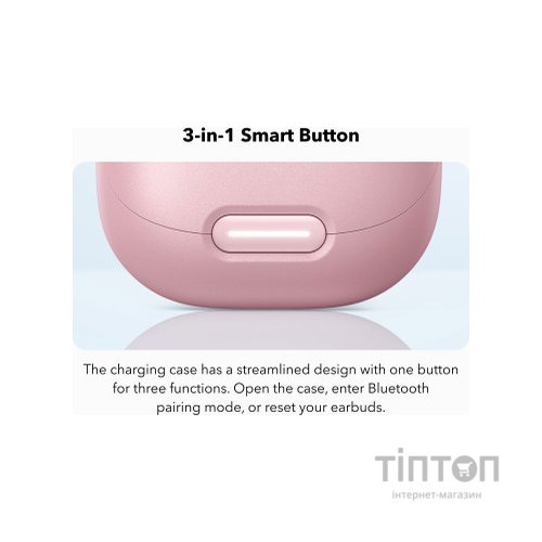 Навушники Anker SoundСore Liberty 4 NC Pastel Pink (A3947G51)