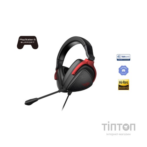 Навушники ASUS ROG Delta S Core 3,5мм Black/Red (90YH03JC-B1UA00)