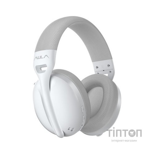 Навушники Aula S6 - 3 in 1 Wired/2.4G Wireless/Bluetooth White (6948391235561)