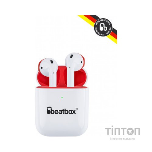 Навушники BeatBox PODS AIR 2 Wireless Charging White-Red (bbpair2wcwr)