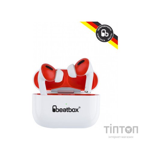 Навушники BeatBox PODS PRO 1 Wireless Charging White-Red (bbppro1wcwr)