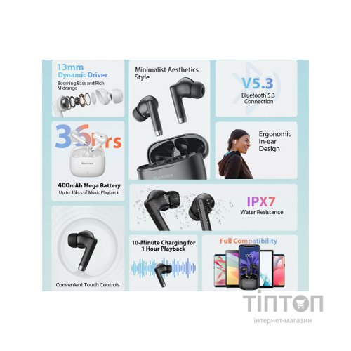 Навушники Blackview AirBuds 4 White (6931548312666)