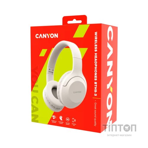 Навушники Canyon BTHS-3 Beige (CNS-CBTHS3BE)