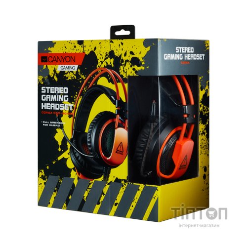 Навушники Canyon Corax GH-5A Black-Orange (CND-SGHS5A)