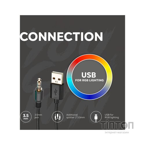 Навушники Canyon GH-6 Shadder Gaming 3.5 мм RGB White (CND-SGHS6W)