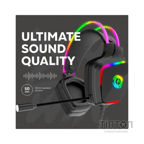 Навушники Canyon GH-9A Darkless Gaming 3.5 мм RGB Black (CND-SGHS9A)