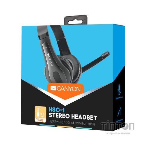 Навушники Canyon HSC-1 Black (CNS-CHSC1B)