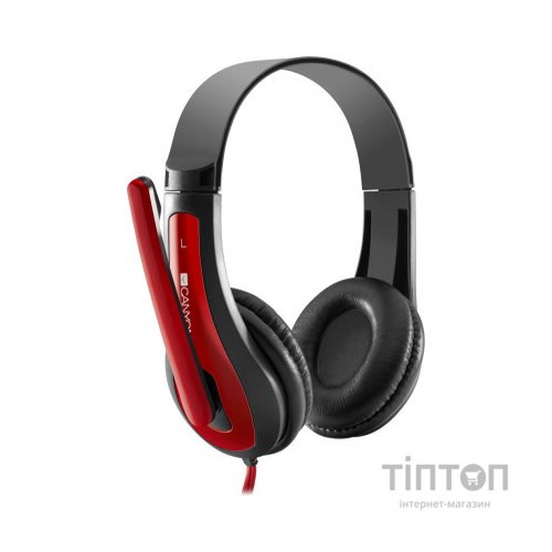 Навушники Canyon HSC-1 Black-Red (CNS-CHSC1BR)