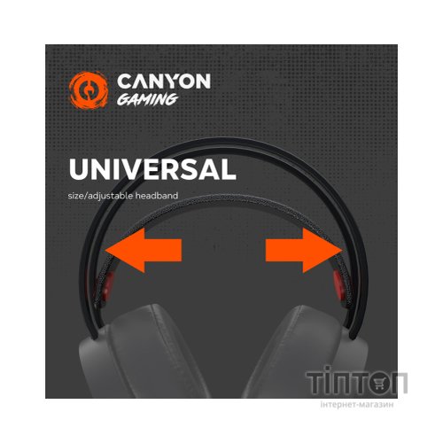 Навушники Canyon Interceptor GH-8A Black-Orange (CND-SGHS8A)