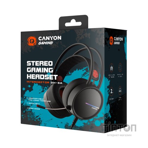 Навушники Canyon Interceptor GH-8A Black-Orange (CND-SGHS8A)