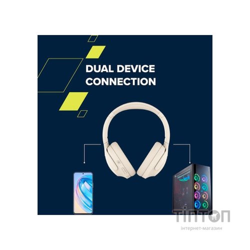 Навушники Canyon OnRiff 10 ANC Bluetooth Beige (CNS-CBTHS10BG)
