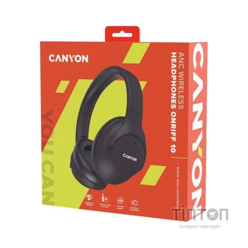 Навушники Canyon OnRiff 10 ANC Bluetooth Black (CNS-CBTHS10BK)