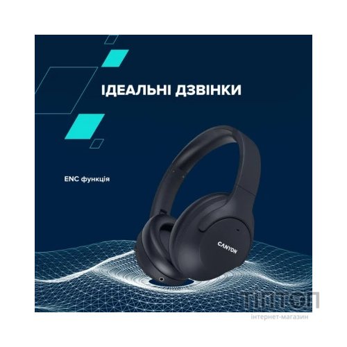 Навушники Canyon OnRiff 10 ANC Bluetooth Black (CNS-CBTHS10BK)