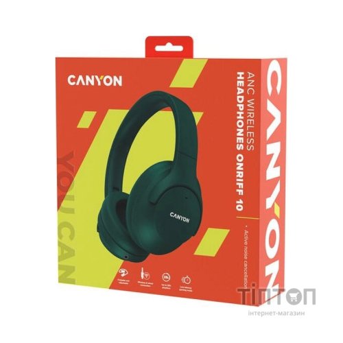 Навушники Canyon OnRiff 10 ANC Bluetooth Green (CNS-CBTHS10GN)