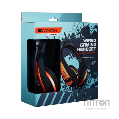 Навушники Canyon Star Raider GH-1A Black-Orange (CND-SGHS1A)