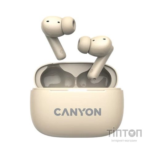 Навушники Canyon TWS-10 OnGo ANC ENC Beige (CNS-TWS10BG)