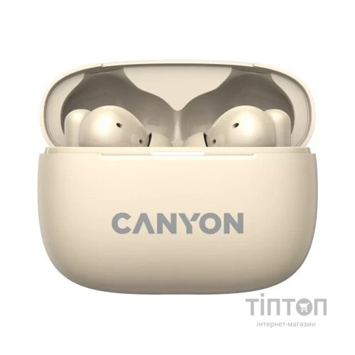 Навушники Canyon TWS-10 OnGo ANC ENC Beige (CNS-TWS10BG)