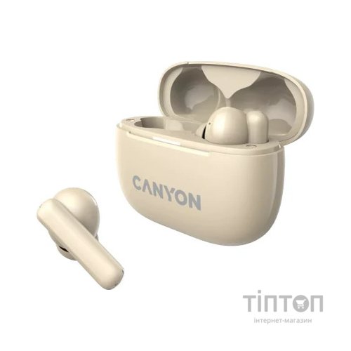 Навушники Canyon TWS-10 OnGo ANC ENC Beige (CNS-TWS10BG)
