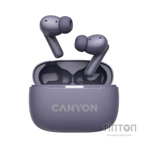 Навушники Canyon TWS-10 OnGo ANC ENC Purple (CNS-TWS10PL)