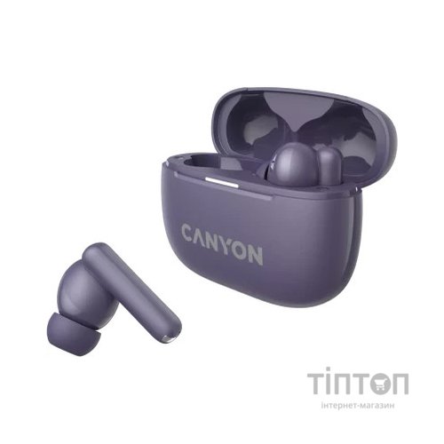 Навушники Canyon TWS-10 OnGo ANC ENC Purple (CNS-TWS10PL)