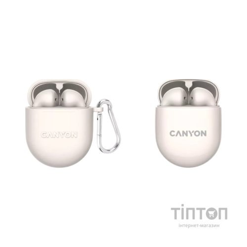 Навушники Canyon TWS-6 Beige (CNS-TWS6BE)