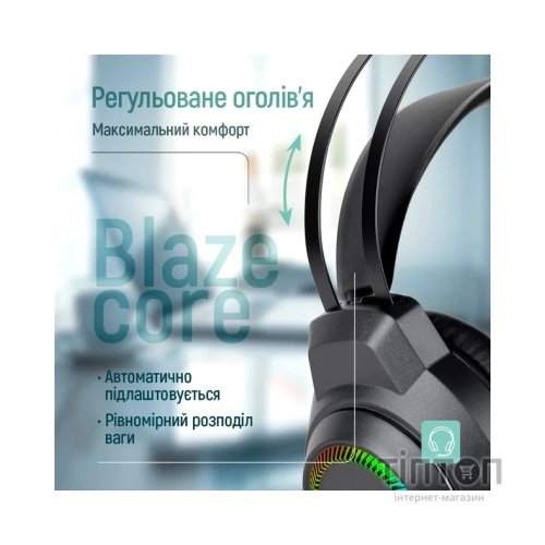 Навушники ColorWay BlazeCore RGB Black (CW-HPG03BK)