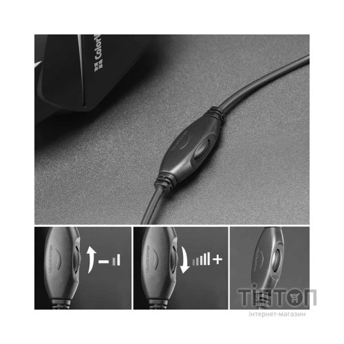 Навушники ColorWay Bloodwave LED Black (CW-HPG01BK)